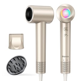 Hair Dryer Ionic with Diffuser - 160,000 RPM Professional High-Speed Blow Dryer, 500M Negative Ions Fast Drying for Women, Lightweight, Low Noise Dryer for Curly or Straight Hair