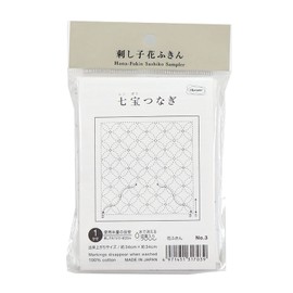 オリムパス製絲 花ふきん布パック伝統柄 七宝つなぎ (白) 3
