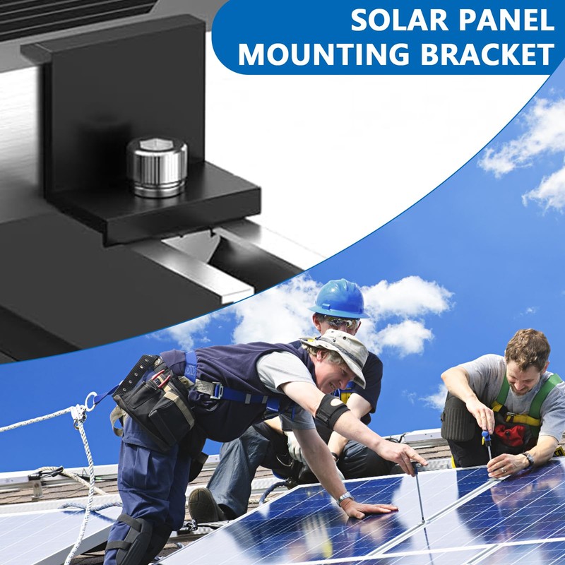 Pack of 4 Solar Panel Bracket End Clamp 30 mm