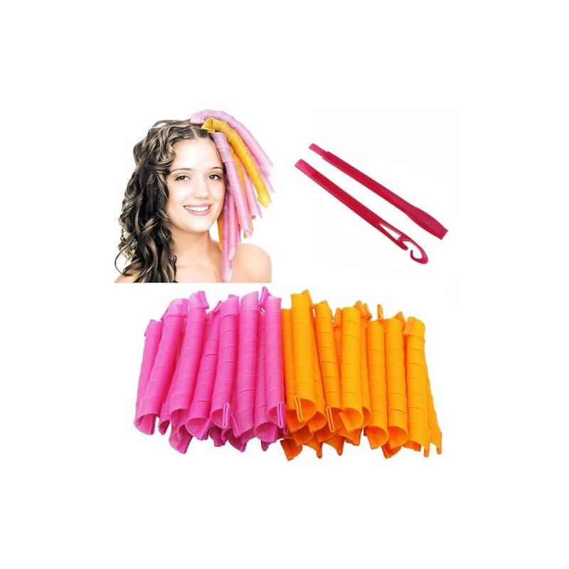 20PCS 45CM Magic Curly Hair Tools Curl DIY Rizadores para