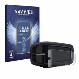 Savvies Pack of 4 Full Screen Protectors for Yamaha LCD-A Display 2019 Full Cover Screen Protector Film [3D Curved, Transparent, Anti-Fingerprint]