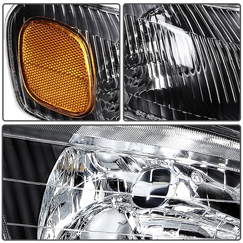 ECCPP Headlights for 1998 1999 2000 for Toyota Corolla Pair