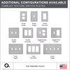Single Toggle - Gray Light Switch Cover Cast Stone Tumbled