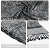 Pashmina Shawls for Women-Winter Classic Paisley Jacquard Pashmina Wrap Scarves