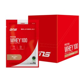 DNS Whey 100 Protein, Cafe Ole Flavor, 1.2 oz (35 g) x 10 Bags, Made in Japan, Drink with Water, Protein, WPC, Whey Protein, Muscle Training, Trial Set