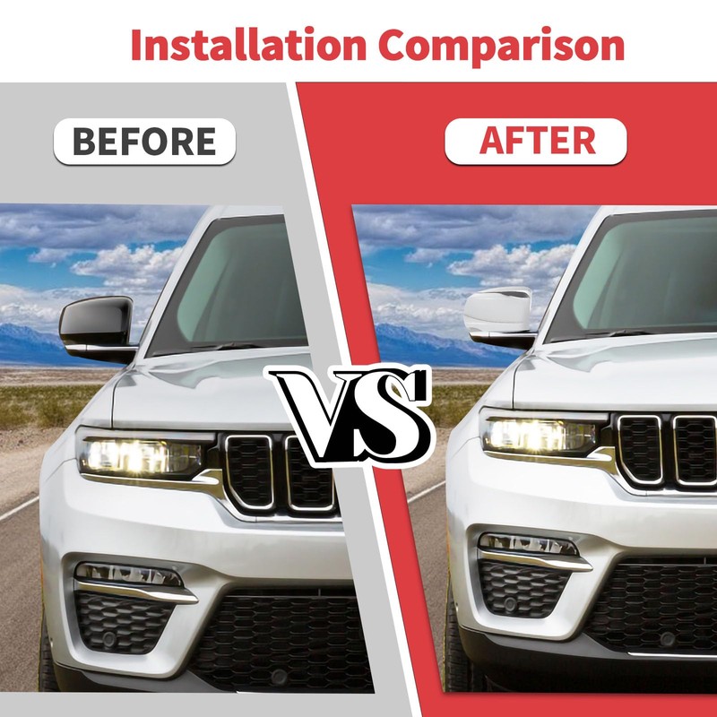 Jimen Fit for Jeep Grand Cherokee 2021-2024, 2PCS Side Door