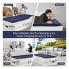 KNZZO Air Mattress Twin with Built-in Pump, Blow Up Mattress
