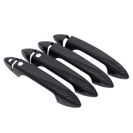 NewYall Front Rear Carbon Fiber Exterior Door Handle Covers for Honda Accord 2013-2017 Pilot 2016-2022 Ridgeline 2017-2022 Outer Outsied Left Driver and Right Passenger Side