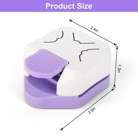 Paper Corner Cutter, Corner Punch Corner Puncher for Cardstock, 3 in 1 Beauty Shape Paper Edge Cutter for Card Making, Crafts, DIY Projects, Scrapbook Supplies