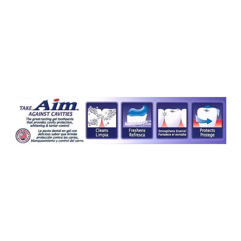Aim Tartar Control Anticavity Fluoride Toothpaste Gel - 5.5 Ounce