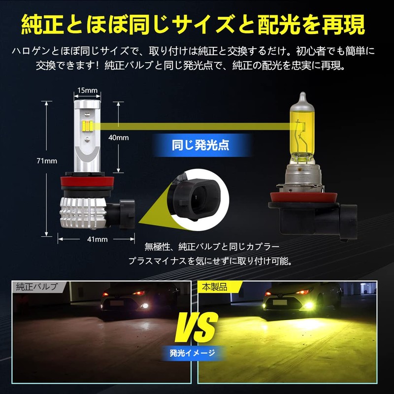 2023 Explosive Light Model, H8 LED, 3 Color Switching, H11,