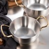 Korea Ramen Pot Stainless Steel Double Handle Fast Heating Ramen