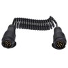 KIMISS 13 Pin Trailer Plug Wiring Spring Cable Connector Adapter