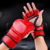 Adult Boxing Gloves Half Finger Open Palm Gloves for Kickboxing