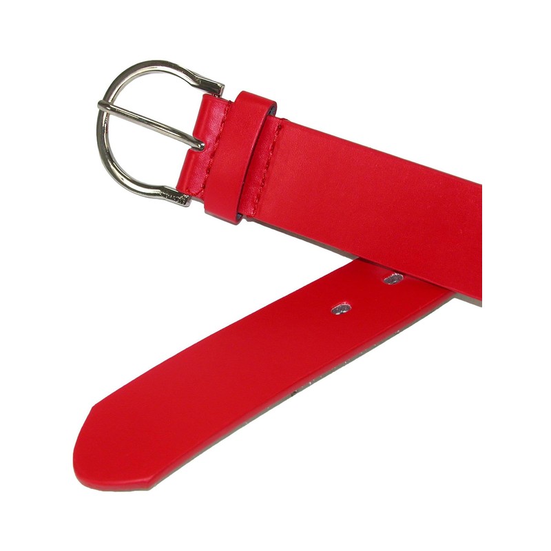 CTM® Womens Basic Bridle Belt, Medium, White