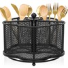 Kitchen Utensil Holder 360° Rotating Metal Mesh Utensil Organizer 5