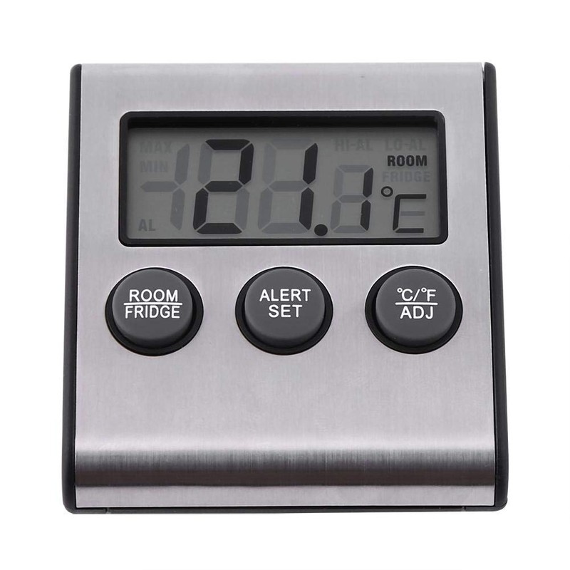 Digital Fridge Thermometer Waterproof Freezer Thermometer with Magnet and Stand