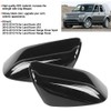 2pcs Rearview Mirror Cover Caps Glossy Black Fit for Land