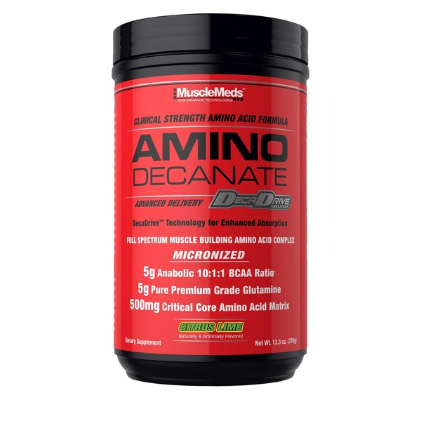 MuscleMeds Amino Decanate, Citrus Lime, 360 Grams
