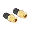 KIMISS Car Tire Inflating Valve, 2Pcs 1/8" NPT MPT Car