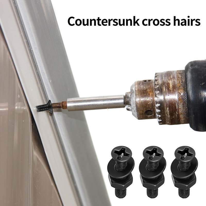 790 Piece M3 M4 Screws Set, Countersunk Screws Nuts Set,