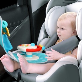 Baby car seat Toys with Steering Wheel Center for Long Journeys (Car)