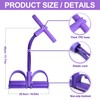 Upgraded 21 Fitness Resistance Bands-6 Tube Pedal Resistance Band, Elastic