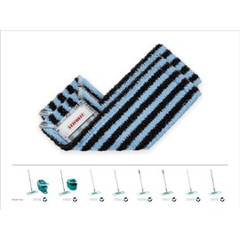 Leifheit Set of 2 Profi XL Outdoor Mop Covers for Very Coarse Dirt, Floor Mop Replacement Cover for Ideal Dirt Absorption Thanks to 2-Fibre System, for Outdoor Use, Rough Tiles and Stone Floors