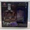 Crown Royal Decanter (750ml) Set W/2 Drinking Glasses (10.5oz) &
