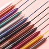 LANGMANNI 2Pcs Metal Colorful Eyeliner Pencil Set - Matte &