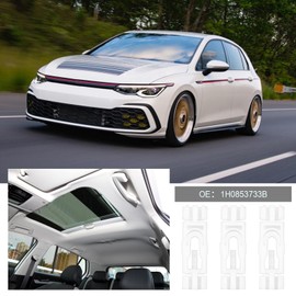Create idea 40pcs Gutter Roof Strip Trim Trim Clip Rotective Strip Clip 1H0853733B Compatible with VW Golf 3