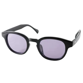 Valeria Polarized Sunglasses, Flat Lens, Wellington Square UV Protection, Soft Case, Black