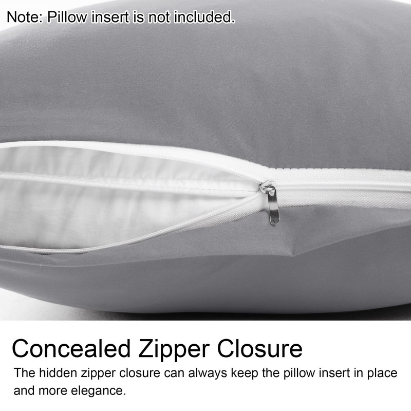 sourcing map Soft Brushed Microfiber Body Pillow Cover with Zipper