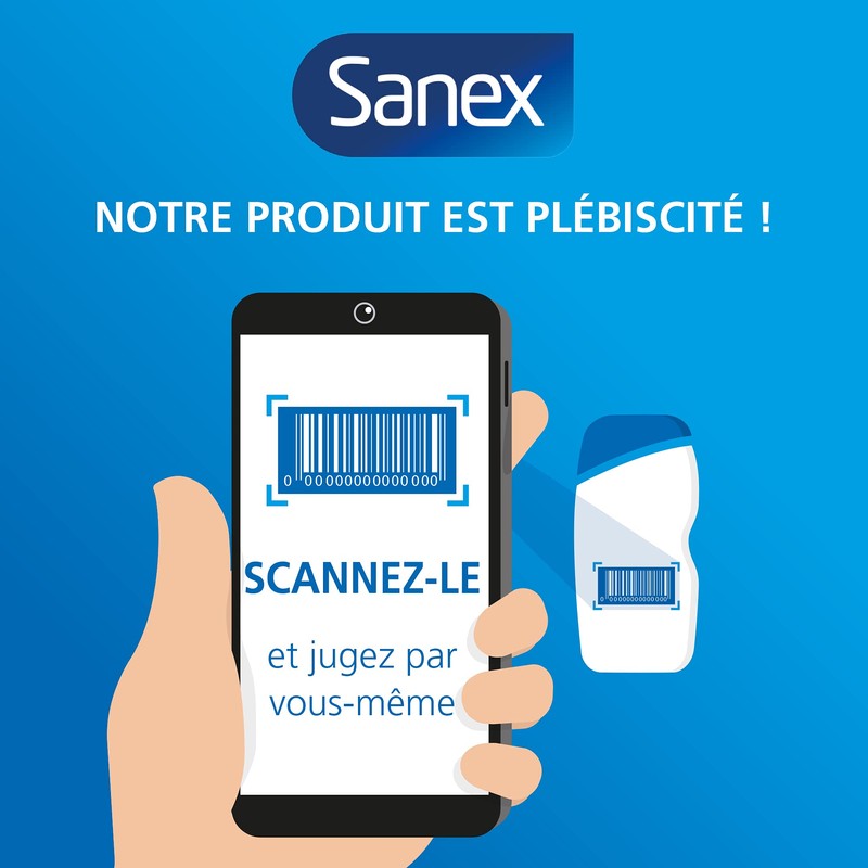 Sanex 3 x Men Shower Bath for Sensitive Skin 250ml