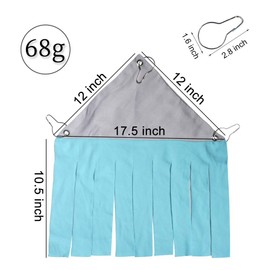 WishLotus Hamster Hideout, Small Animal Hideaway Tent Fleece Forest Pet Cage Accessories Nest Bedding for Chinchilla Guinea Pig Hedgehog Rat Squirrel Ferret Dwarf Bunny (Blue+Grey)