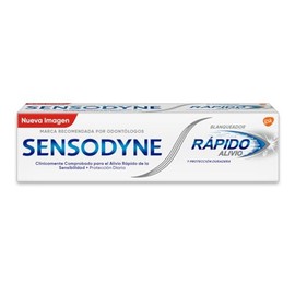 Sensodyne Rápido Alivio Blanqueador Pasta Dental para dientes sensibles, 100g