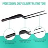 O'Creme Culinary Stainless Steel Tweezer Tongs Set of 2 -
