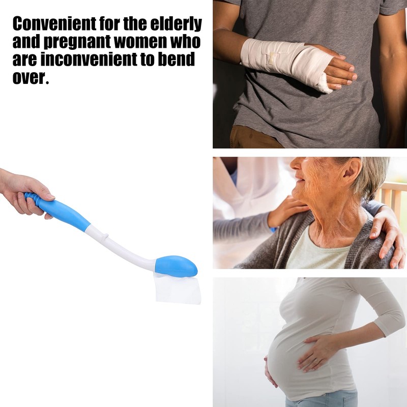 Folding Bottom Wiper, Self-Assist Toilet Aids for Wiping Bathroom Mobility