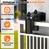 MeBantoo Heavy Duty Sliding Gate Guide Roller Hardware Kit, 4"