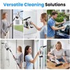 Window Vacuum Squeegee with Extendable Pole, Electric Window Cleaner Tool