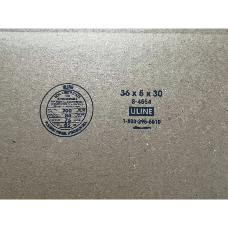 U-Line 36" x 5" x 30" Corrugated Box - 200