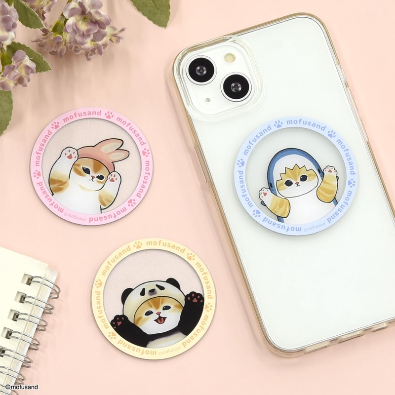 Gourmandies mofusand MagSafe Compatible Metal Sticker Panda - MOFU-89B