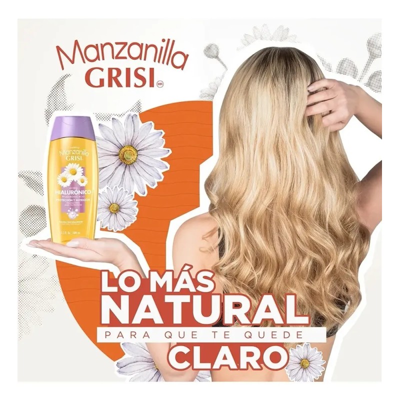 Shampoo Ácido Hialurónico Manzanilla Grisi 400ml