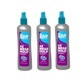 Rave 4X Mega Hairspray with Clima Shield 11 oz (Pack of 3)
