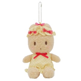 Nakajima Corporation Sanrio Characters Night Cap Ribbon, Maroon Cream Mascot 213907-25 H 14.5 x W 11 x D 9 cm