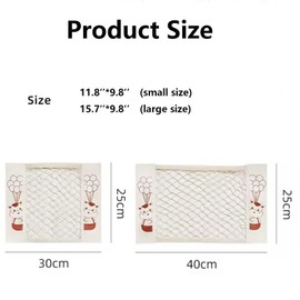 FitFrenzy 2Pack Plastic Bag Holder for Grocery Bags - Mesh Storage Organizer Cargo Net for Kitchen Cabinet Dispenser for Aluminum Foil, Trash Bag, Shopping Bag