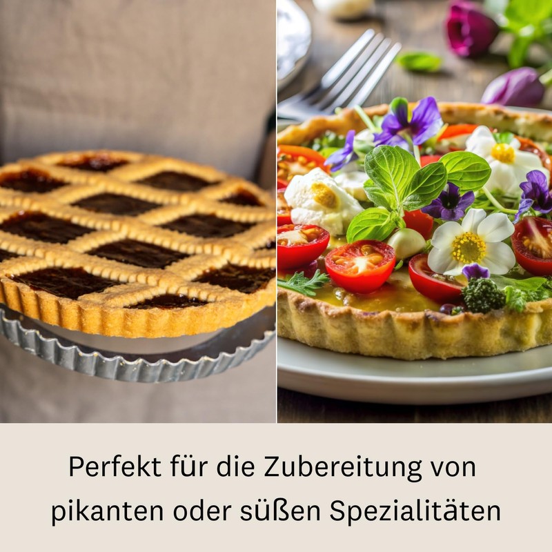 Marcato Festonata 24cm Aluminium Pie Pan with Moving Perforated Base