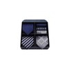 HISDERN TA3-01S Set of 3 Neckties and Pocket Squares, Luxury