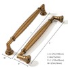 khtumeware 10 Pack 6 Inch(152mm) Antique Brass Cabinet Pulls Heavy