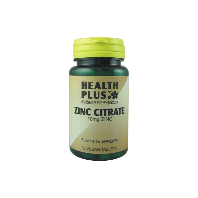 Health Plus Zinc Citrate 10mg : Mineral supplement : 90